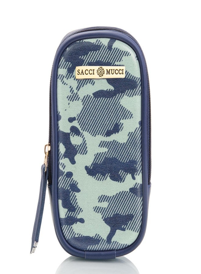 SACCI MUCCI حقائب ساتشي موتشي - حقيبة كتف للبنات/السيدات لحمل الهاتف المحمول، محفظة هاتف محمول بحزام كتف - مموهة (أزرق بحري) - Image 2